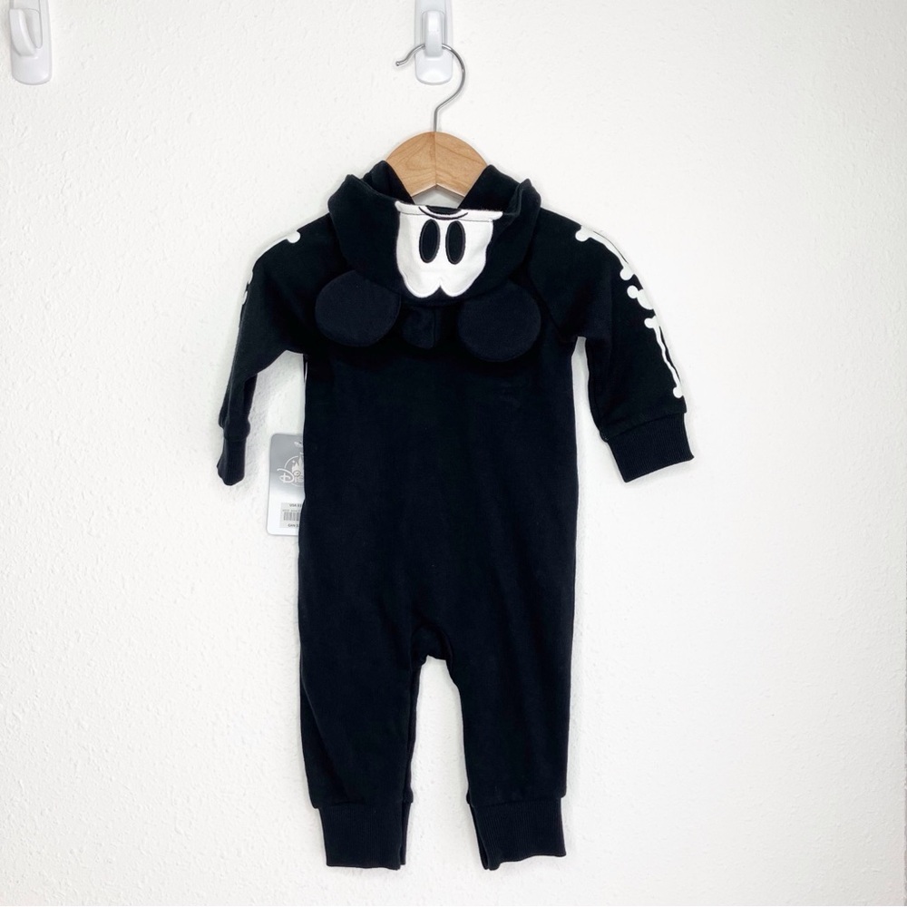NWT Disney Store Mickey Mouse costume baby one piece glow in the dark 3-6 months - Picture 3 of 12